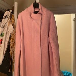 Light pink long jacket from express
